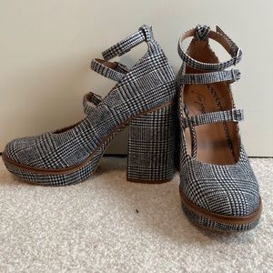 FREEPEOPLE - Checkered Mary Jane Pump